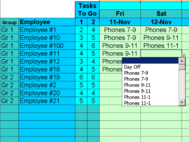 Easy Task Schedules with Excel screenshot